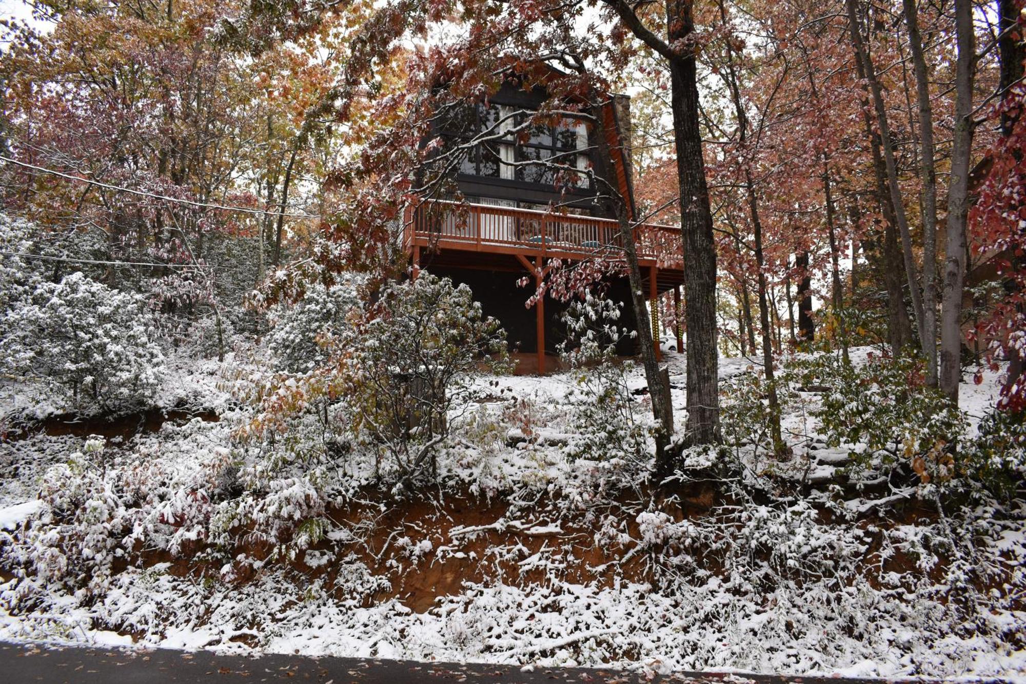 Treetops Chalet - 3Bd/2Bt Boutique Cabin W/Mt Leconte Views In 개틀린버그 외부 사진